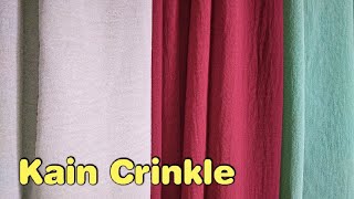 ❤️REVIEW BAHAN/KAIN CRINKLE YANG LAGI RAMAI || NYAMAN DIBUAT GAMIS ATAU JILBAB, RECOMANDED...👍🏼