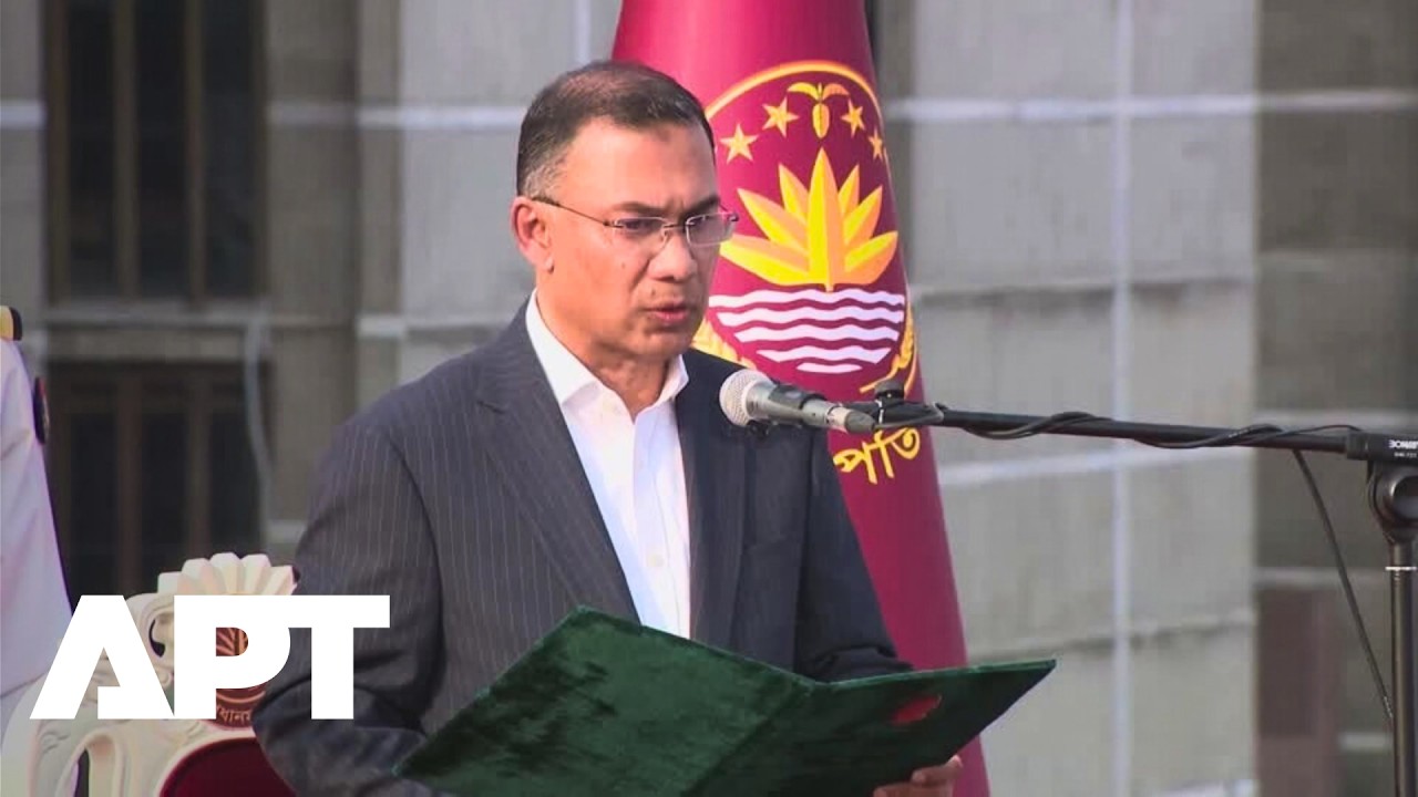 Тарик Рахман принес присягу в качестве премьер-министра Бангладеш после убедительной победы на вы...