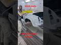 MGB sanding left quarter panel with 500 grit