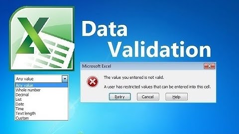 data validation منع ادخال قيم مكرره على فى الاكسل