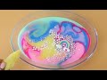 Making Slime with piping bags so cute multipur Slime with beads and Rambo sticker with multiple bags