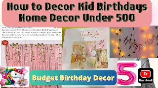 Specialyou Backdrop Vines Fairy Light Budget Birthday Decor Under 500