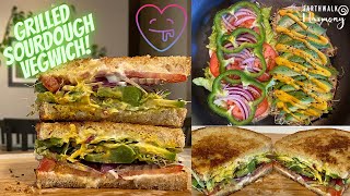 Grilled Sourdough Veggie Sandwich (Vegan, Tasty AF!)