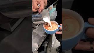 Flowers Latte art #shorts