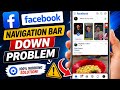 Fix Facebook Navigation Bar Down Problem 2026 | Facebook Down Menu Bar Problem | Fb Down Navigation