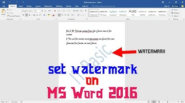How to Add Watermark in Microsoft Word Document. Microsoft Word Tutorial