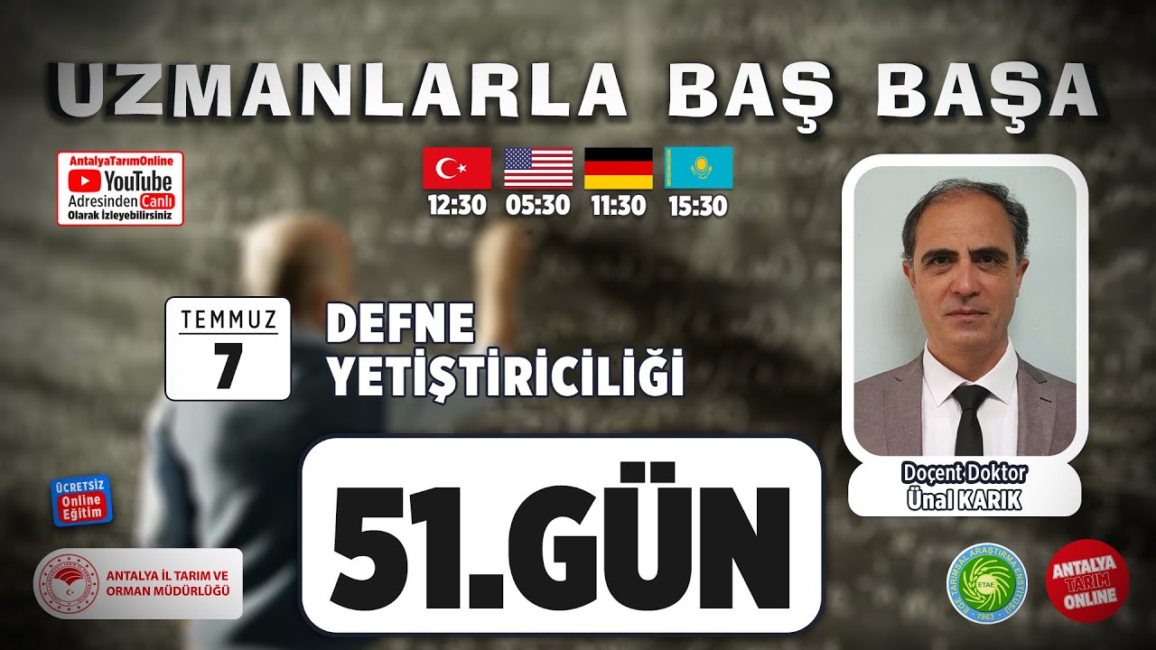 Uzmanlarla Baş Başa 52. Bölüm- Defne Yetiştiriciliği