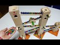 Marble Run Race ASMR ☆ Syloba [Xyloba] Wooden Course # 2