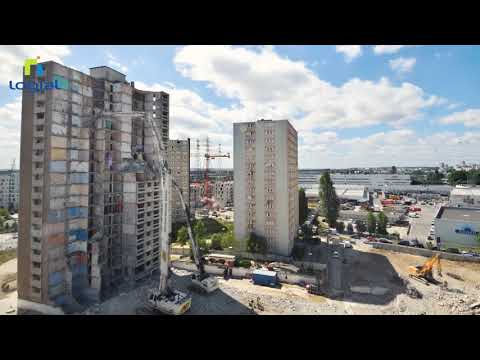 Démolition des Tours Chantereine Mairie Alfortville Logial - Timelapse