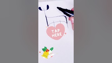 CHRISTMAS DRAWING | HOW TO DRAW ABSTRACT | SPEED ART | GOUACHE TUTORIAL | ART VADER 2021 #SHORTS