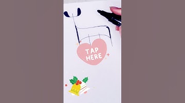 CHRISTMAS DRAWING | HOW TO DRAW ABSTRACT | SPEED ART | GOUACHE TUTORIAL | ART VADER 2021 #SHORTS