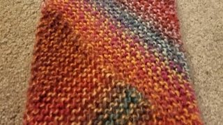 Multidirection Diagonal Knitted Scarf Tutorial