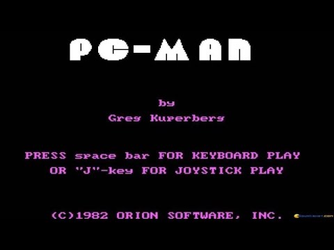 PC Man gameplay (PC Game, 1982)