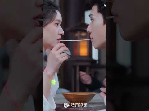 They sealed their love with a kiss! 😘😘#zhaolusi #wanganyu #thelastimmortal #shorts