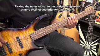 Getting Started On The 5 String Electric Bass Guitar Lesson #1 @EricBlackmonGuitar  FIRST chords