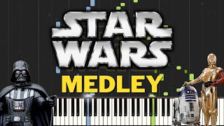 STAR WARS  Ultimate Medley | Piano Tutorial (Synthesia)
