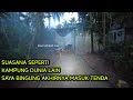 Motovlog kaget eh kok masuk tenda hajatan ini jalannya mana  jalan horor perbatasan kampung