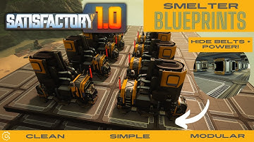 Hide Belts with Logistics Floors - Satisfactory 1.0 Factory Blueprint Series Ep. 1