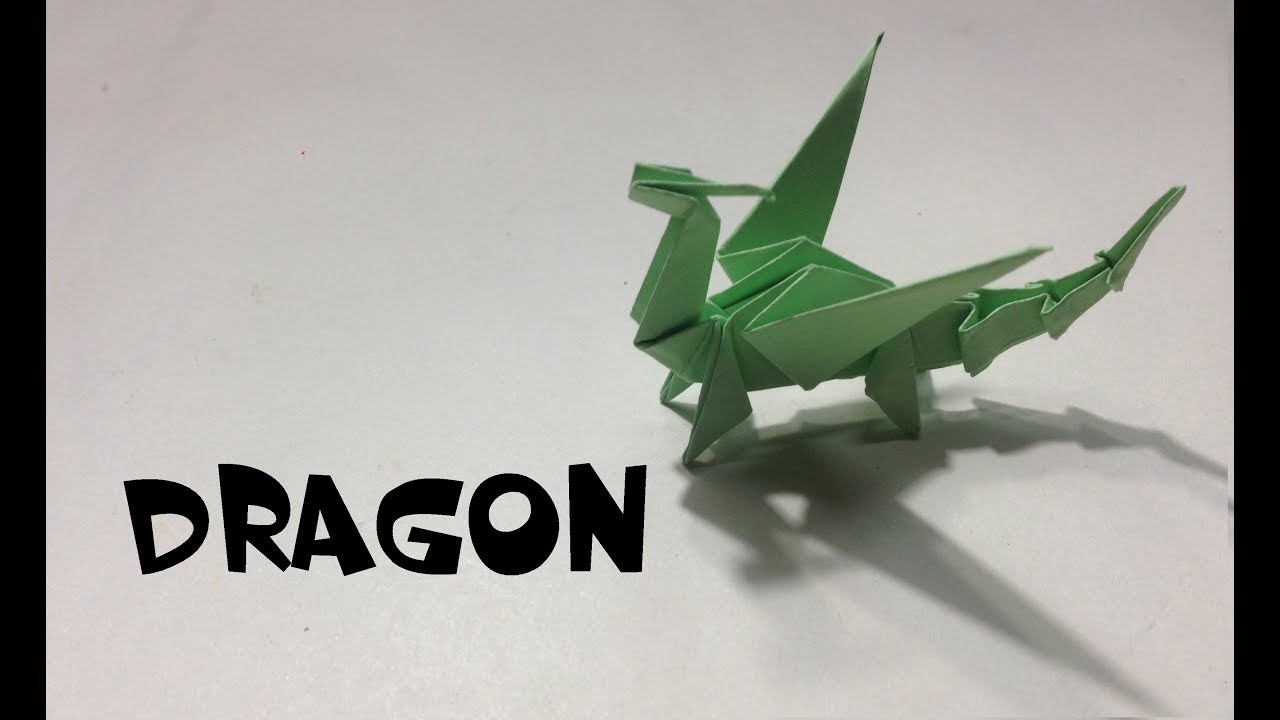 how to make a beautiful paper dragon - YouTube