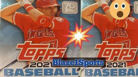 2021 Topps series 1 Mike Trout Baseball Tin reveiw 🔥
