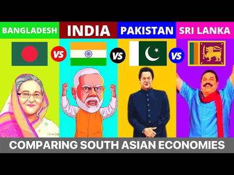 India vs Pakistan vs Bangladesh vs Sri Lanka - Country Comparison 2022