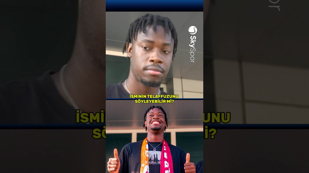 Galatasaray’ın yeni transferi El-Chadaille Bitshiabu, isminin doğru telaffuzunu söylüyor!