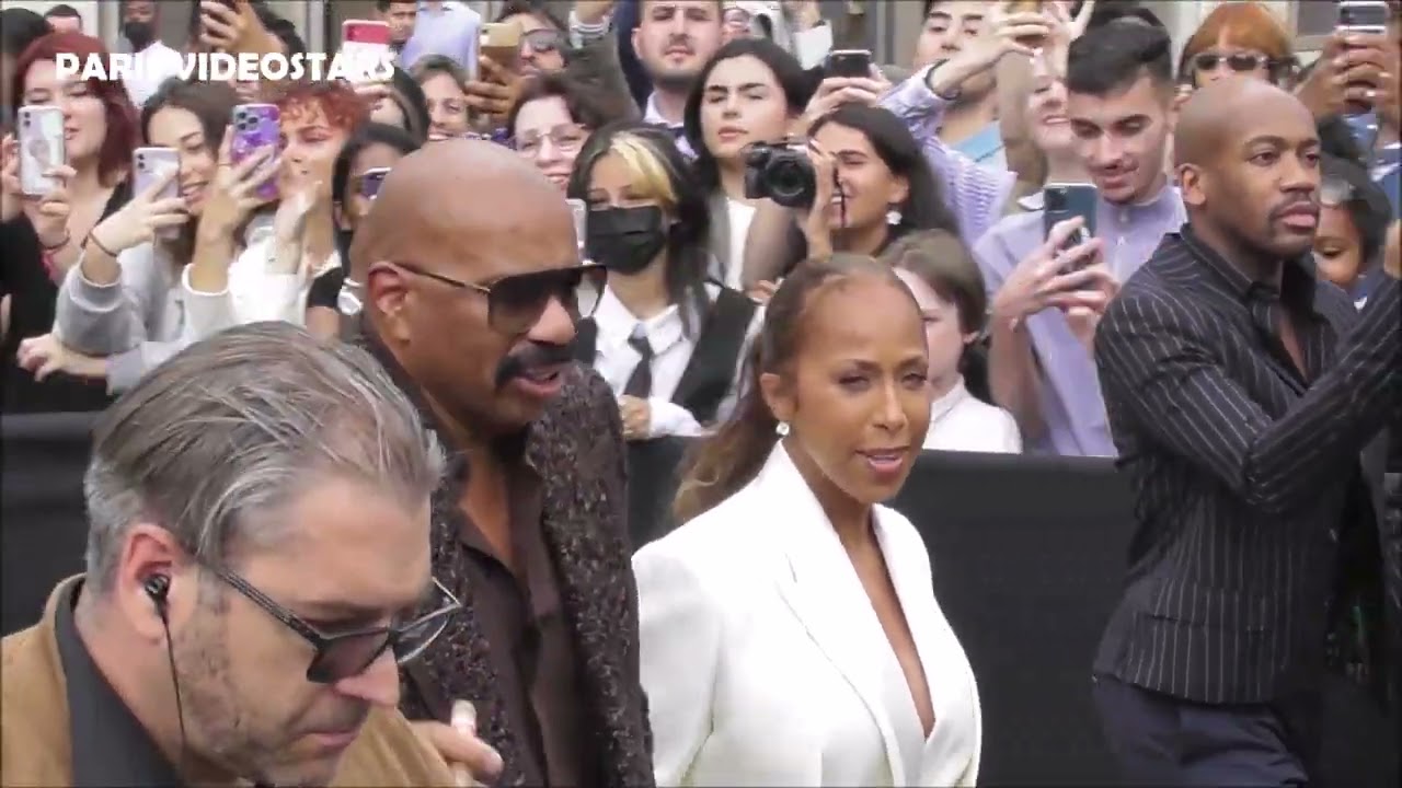 Marjorie Harvey on Instagram: Enjoyed the @hermes show with Hubby #pfw  #paris #steveharvey #marjorieharvey