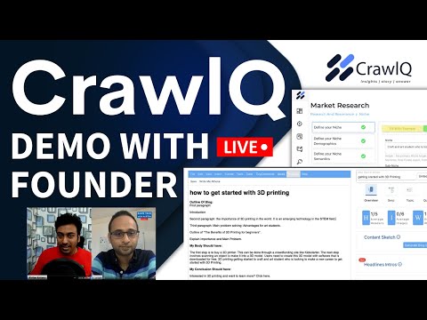 CrawlQ Tutorial: Use cases, Features, Market Research & AI Content Writing