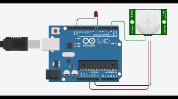 TinkerCAD | PIR sensor with LED