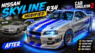 🤯R34 Nissan Skyline GT-R Modify in Car Simulator 2 | Story Telling Mod  screenshot 3