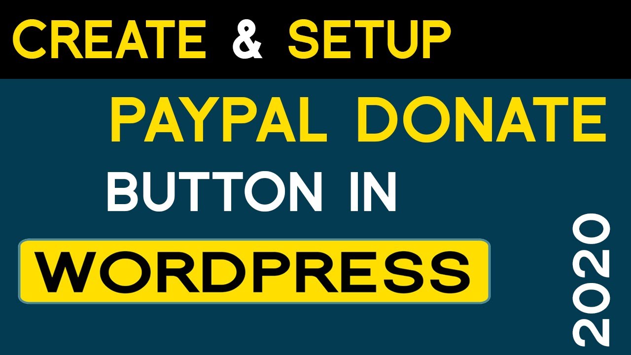 How to Add a PayPal Donate Button to WordPress