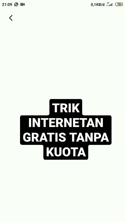 CARA INTERNETAN GRATIS TANPA KUOTA ! #internetgratis #gratis #tutorial