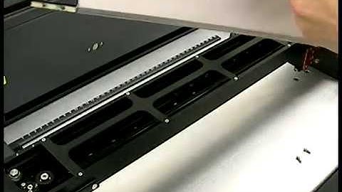 Universal Laser Systems - X axis rail cover exchange VLS2.30 VLS3.50