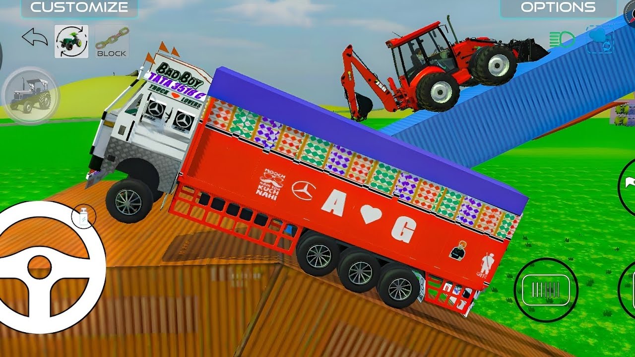 Driving jcb 4x4 and tucker 4x4 in Game 🔥 #scorpio #thar #fortuner #gamingvideos 