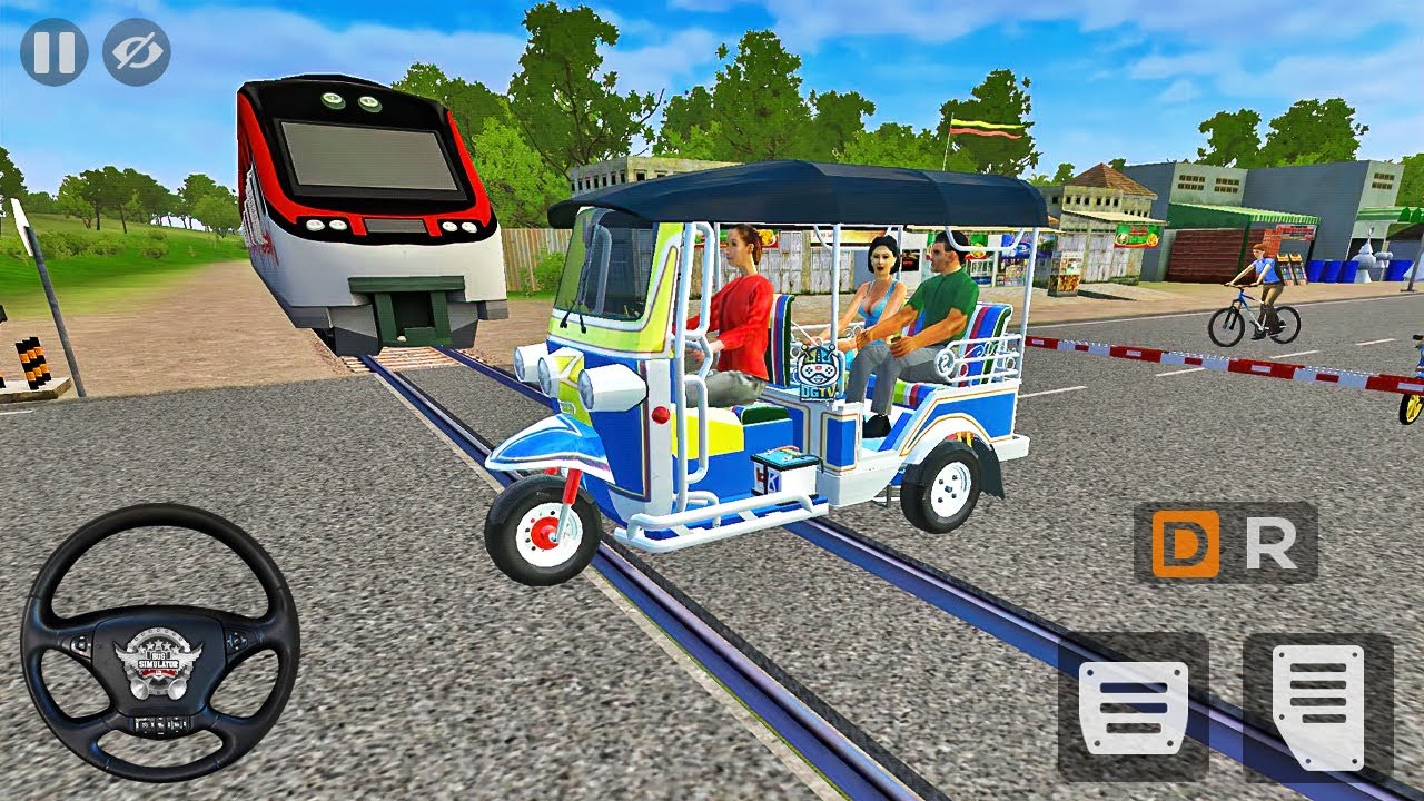 Bajaj Auto Rickshaw Driving Game - Bus Simulator Indonesia - Android Gameplay