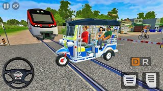 Bajaj Auto Rickshaw Driving Game - Bus Simulator Indonesia - Android Gameplay screenshot 2