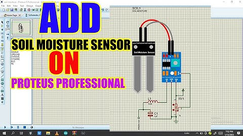 how to add moisture sensor library in proteus