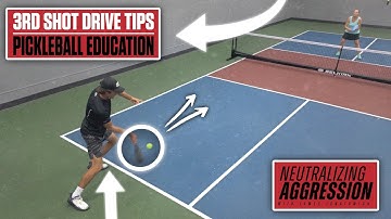 The Perfect 3rd Shot Drive to Counter an Aggressive Pickleball Player