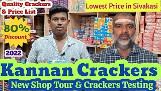 Kannan Crackers Sivakasi 2022 | New shop tour | Online Order packing | #kannancrackers #sivakasi