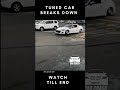 Tuned Car Breaks Down American Car Crashes #shorts