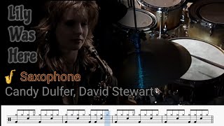 Video thumbnail of "Lily Was Here - Candy Dulfer. David Stewart 캔디 덜퍼. 데이비드 스튜어트. Saxophone. drum cover."