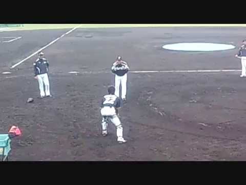 日ハムキャンプ ２０１１ 捕手練習参考動画
