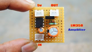 Mini Power Amplifier Circuit With LM358 BD139 Transistor