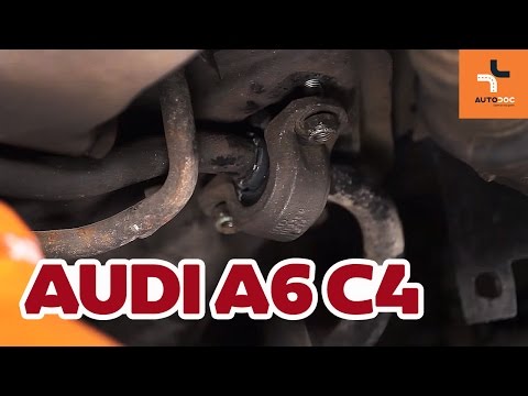 Как да сменим втулка на преден стабилизатор на Audi A6 | Инструкция HD