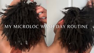 my microloc wash day routine