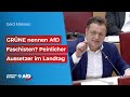 GRÜNE nennen AfD Faschisten? Peinlicher Aussetzer im Landtag