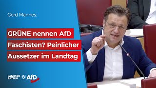 GRÜNE nennen AfD Faschisten? Peinlicher Aussetzer im Landtag