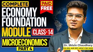 CLASS - 14 | Microeconomics (Part-4): Economy Foundation Module for UPSC by Dr. Shivin Chaudhary