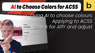Cool AI for choosing Colors for ACSS