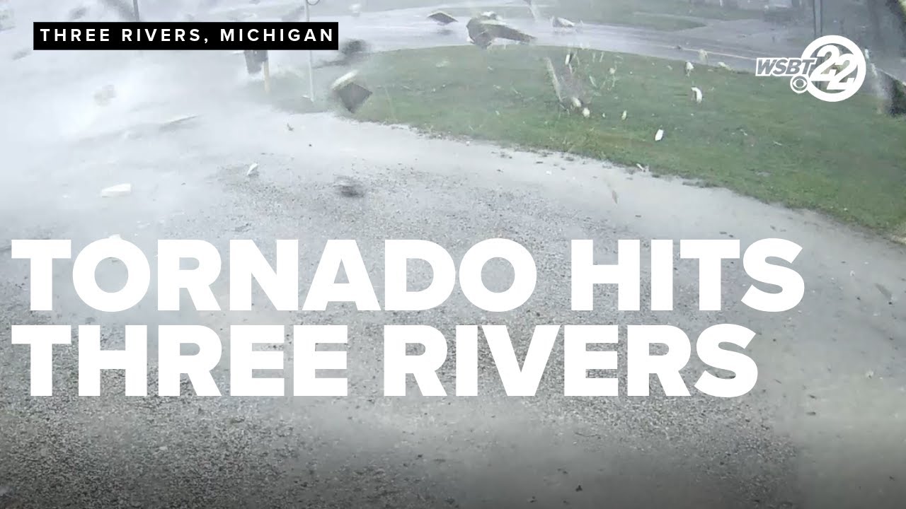 Watch: The tornado near the Sto-N-Go Storage in Three Rivers - YouTube